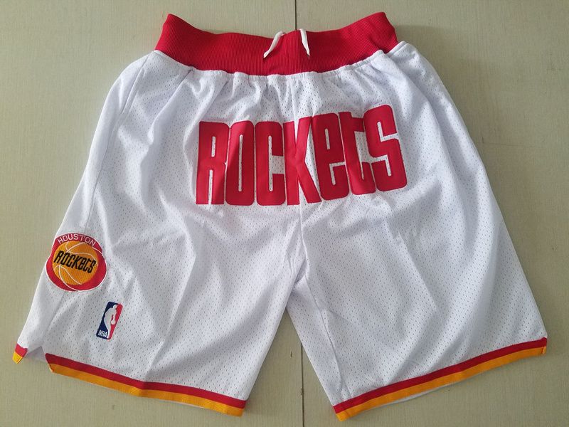 Men NBA Nike Houston Rockets White shorts